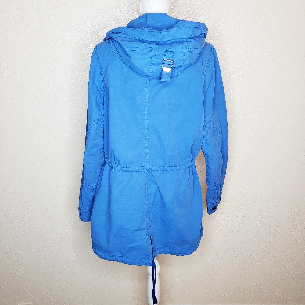 GAP Women's Bright Blue Utility Jacket - Picture 3 of 8